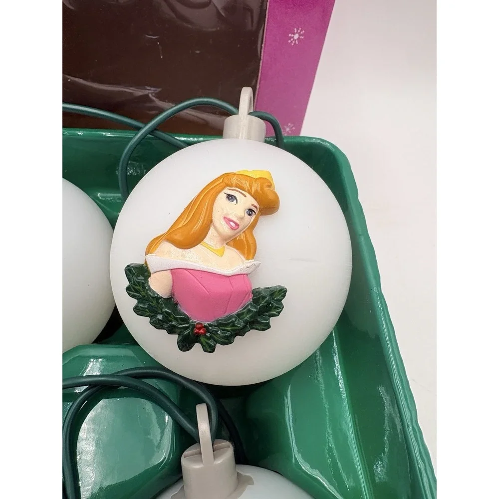 Gemmy Disney OG PRINCESS Color Change String Lights Electric Plug Or Battery VTG